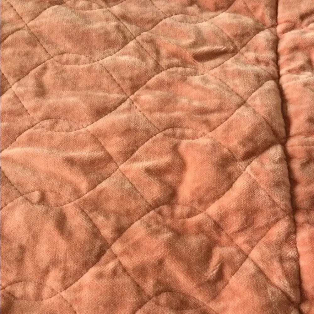 Peach/ salmon cushion cover